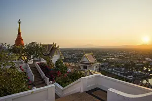Wat Khao Chong Krachok, sunset