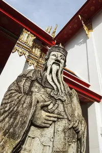 Wat Pho Chinese stone guardian