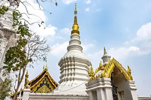 Wat Phra That Doi Phra Chan on a mountain in Mae Tha District