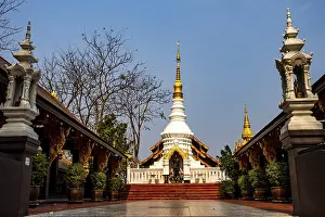 Wat Phra That Doi Phra Chan on a mountain in Mae Tha District