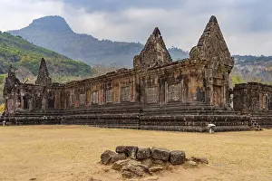 Category Buddhism Prints: Wat Phu mountain temple, Champasak province