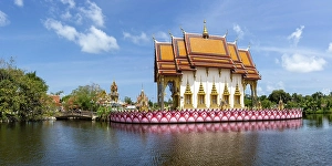 Wat Plai Laem Temple Panorama on Ko Samui Island