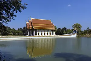 Category Buddhism Prints: Wat Sa Suk Prasan temple ship in Wat Ban Na Muang