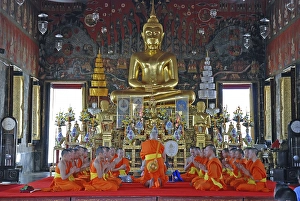 Wat Saket, monch ordination, Bangkok