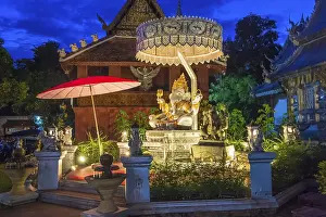 Wat Srisupahn Temple by night, Chiang Mai