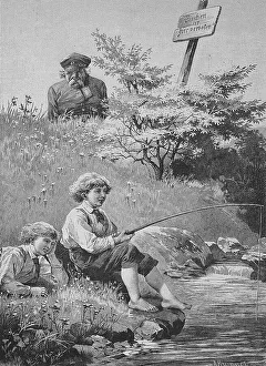 Watched children going fishing despite prohibition