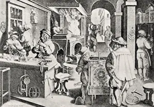Watchmakers workstation, 16th century