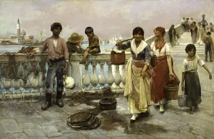 Water Carrier, Venice, 1880, Italy