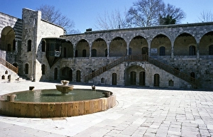 Water fountain in Beit Eddine, Beit ed Dine, Beiteddine Palace of Emir Bashir, Chouf, Lebanon 1998