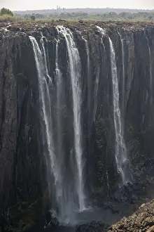 Water plunges into the depths, Victoria Falls and Gorge