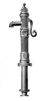 Water post, hydrant, fitting for drawing water from a water distribution system