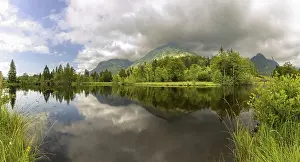 Category Mountain Landscapes Prints: Water reflection in the moor pond