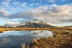 Water reflection in Pouakai Tarn