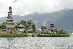 Water temple named Pura Ulun Danu Bratan at Bali