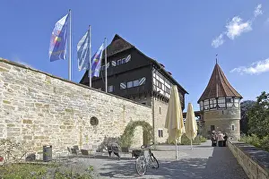 Water tower of the medieval Zollern castle built around 1255