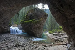 Waterfall in Johnston Gorge, Banff National Park