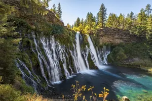 Waterfall, long-term image, McArthur-Burney Falls Memorial State Park