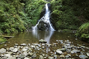Waterfall in Lotenbachklamm gorge