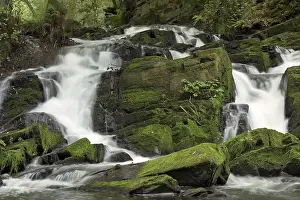 Waterfall, mountain stream Selke