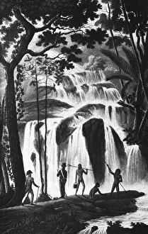 Waterfall in New Ireland, formerly Neumecklenburg