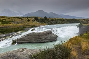 Waterfall in Rio Paine, Torres del Paine National Park