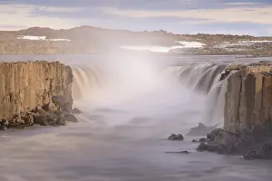 Waterfall Selfoss near Dettifoss
