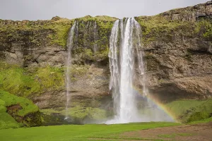 Waterfall Seljalandsfoss, 60 m high
