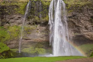 Waterfall Seljalandsfoss, 60 m high