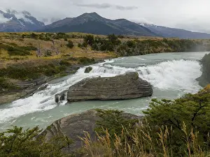 Category Mountain Landscapes Prints: Waterfall in Torres del Paine National Park