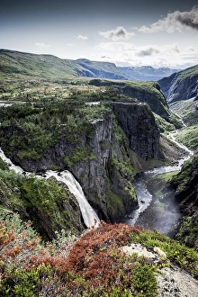 Category Scandinavia Prints: Waterfall, Voringfossen, Hardangervidda