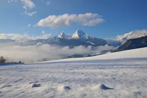 Watzmann massif in winter, Berchtesgaden