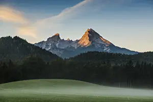 Category Mountain Landscapes Prints: Watzmann, sunrise, Berchtesgadener Land