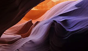 The Wave rock formation, red sandstone of the Moenkopi Formation