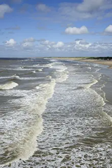 Waves on the beach of Scheveningen
