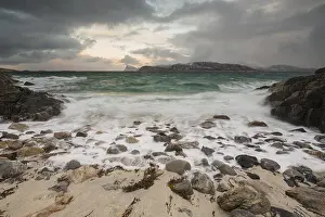 Waves, stormy sea in winter, Hillsoya