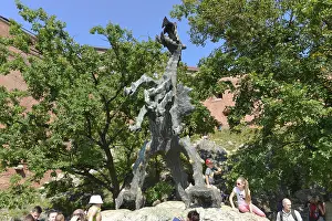 Wawelberg, Dragon, Krakow, Poland