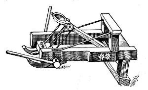 Weaponry, medieval slingshot modelled on the Roman Onager
