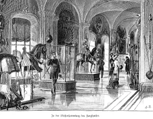 Weapons collection in the armoury