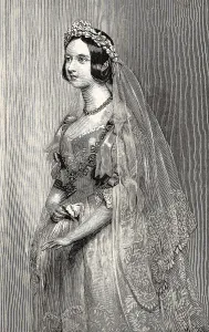 The wedding dress of Queen Victoria