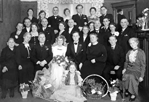 Wedding, historic photograph, around 1930
