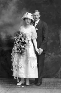 Wedding, Wedding couple, 1930s, Germany, Europe