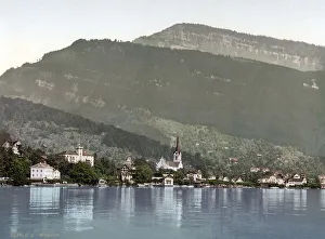 Weggis, Rigi, a mountain range between Lake Lucerne