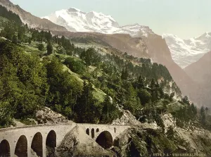 Wengern Alp Station, Railway, Bernese Oberland