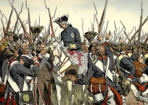 The Wernberg regiment after the Battle of Liegnitz on 15 August 1760 during the Seven Years War