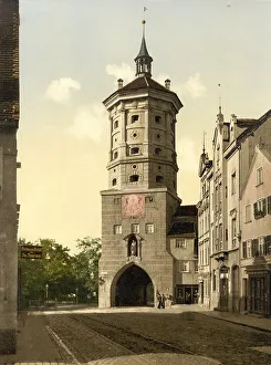 Wertachbruckertor in Augsburg, Bavaria