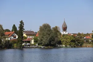 Wessling Lake, lakeside cafe, Wessling