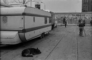 West Berlin, 01.01.1990, at the Wall at Potsdamer Platz
