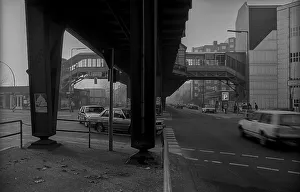 West Berlin, 20.11.1989, Prinzenstrasse underground station