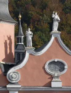 West facade, detail with figures of saints Church of St