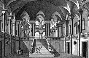 Framed Print : West wing of the university in Venice
